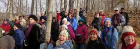 Revelers in Rich Cove Forest at Ferry Hill, Washington County, Maryland. Photo by Steve Young.