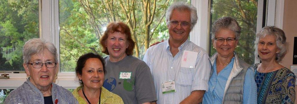 Audubon at Home Ambassadors (from left): Betsy Martin, Alda Krinsman, Jo Anne Clark, Alan Ford, Joanne Hutton, Donna Murphy